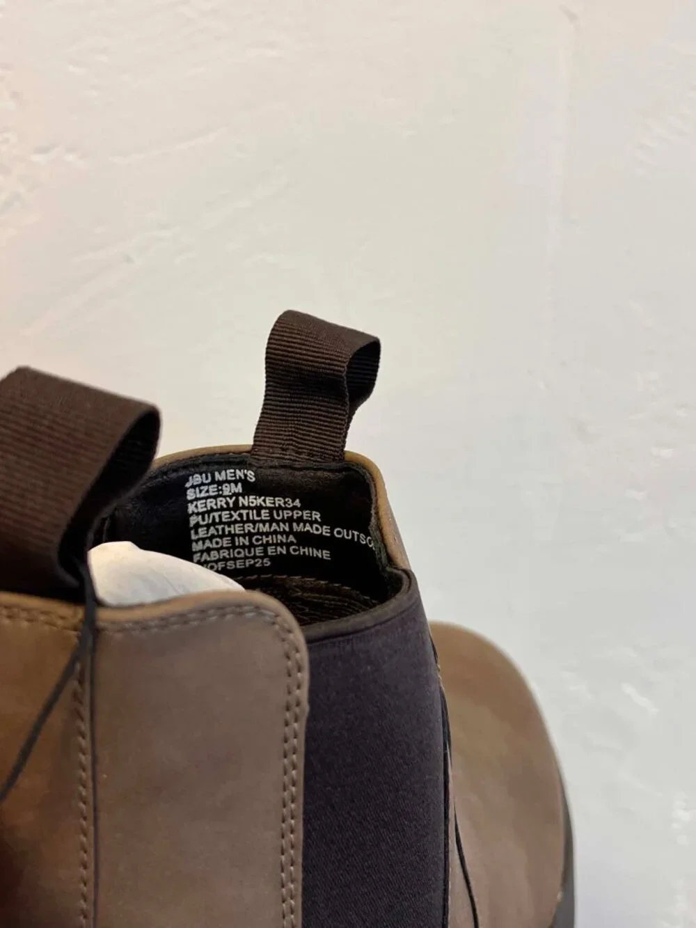 JBU by Jambu Men's Kerry Dark Brown Chelsea Boots Size 9 - P1